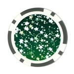 Christmas Star Advent Background Poker Chip Card Guard Front