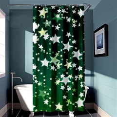 Christmas Star Advent Background Shower Curtain 36  X 72  (stall)  by Wegoenart