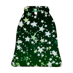 Christmas Star Advent Background Bell Ornament (two Sides) by Wegoenart