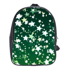 Christmas Star Advent Background School Bag (xl) by Wegoenart