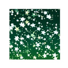 Christmas Star Advent Background Small Satin Scarf (square) by Wegoenart