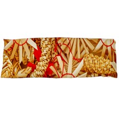 Christmas Straw Xmas Gold Body Pillow Case (dakimakura) by Wegoenart