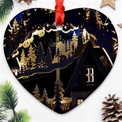 Christmas Advent Candle Arches Ornament (Heart)