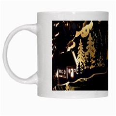 Christmas Advent Candle Arches White Mugs