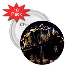 Christmas Advent Candle Arches 2.25  Buttons (10 pack) 