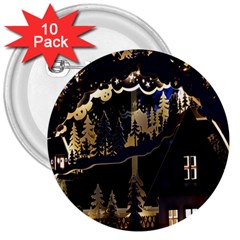 Christmas Advent Candle Arches 3  Buttons (10 pack) 