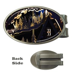 Christmas Advent Candle Arches Money Clips (Oval) 