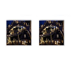 Christmas Advent Candle Arches Cufflinks (Square)