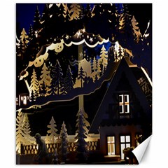 Christmas Advent Candle Arches Canvas 8  x 10 