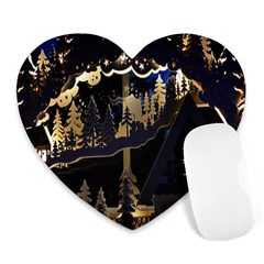 Christmas Advent Candle Arches Heart Mousepads