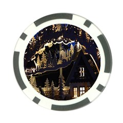 Christmas Advent Candle Arches Poker Chip Card Guard