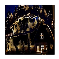 Christmas Advent Candle Arches Face Towel