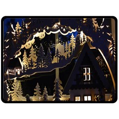 Christmas Advent Candle Arches Fleece Blanket (Large) 