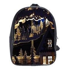 Christmas Advent Candle Arches School Bag (XL)