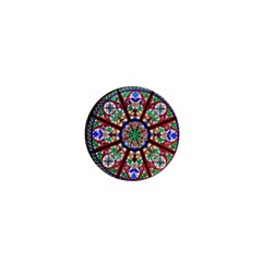 Church Window Window Rosette 1  Mini Buttons by Wegoenart