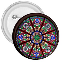 Church Window Window Rosette 3  Buttons by Wegoenart