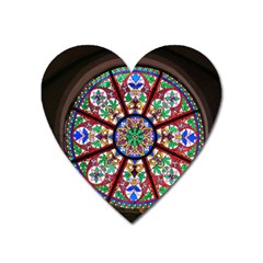 Church Window Window Rosette Heart Magnet by Wegoenart