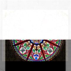 Church Window Window Rosette Rectangular Jigsaw Puzzl by Wegoenart