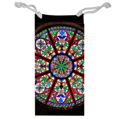 Church Window Window Rosette Jewelry Bag by Wegoenart