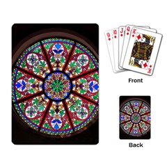 Church Window Window Rosette Playing Cards Single Design by Wegoenart