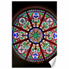 Church Window Window Rosette Canvas 20  X 30  by Wegoenart