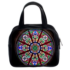 Church Window Window Rosette Classic Handbag (two Sides) by Wegoenart