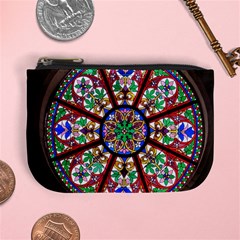 Church Window Window Rosette Mini Coin Purse by Wegoenart