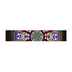 Church Window Window Rosette Flano Scarf (mini) by Wegoenart