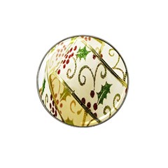 Christmas Ribbon Background Hat Clip Ball Marker (10 Pack) by Wegoenart