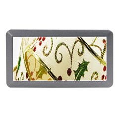 Christmas Ribbon Background Memory Card Reader (mini) by Wegoenart