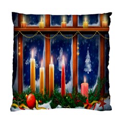 Christmas Lighting Candles Standard Cushion Case (two Sides) by Wegoenart