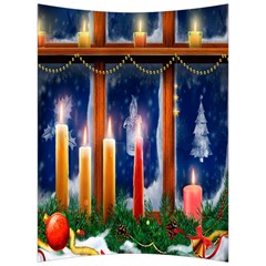 Christmas Lighting Candles Back Support Cushion by Wegoenart