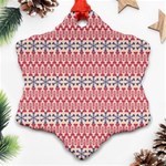 Christmas Pattern Vintage Ornament (Snowflake) Front