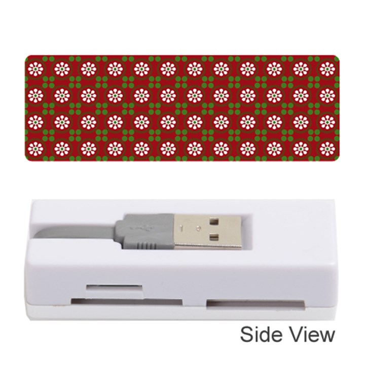 Christmas Paper Wrapping Pattern Memory Card Reader (Stick)