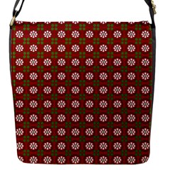 Christmas Paper Wrapping Pattern Flap Closure Messenger Bag (s) by Wegoenart