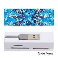 Christmas Background Pattern Memory Card Reader (stick) by Wegoenart