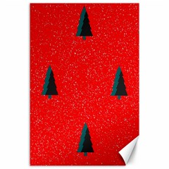 Christmas Time Fir Trees Canvas 24  X 36  by Wegoenart