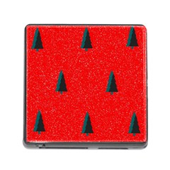 Christmas Time Fir Trees Memory Card Reader (square 5 Slot) by Wegoenart