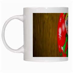 Christmas Wreath Ball Decoration White Mugs