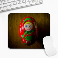 Christmas Wreath Ball Decoration Large Mousepads by Wegoenart