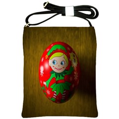 Christmas Wreath Ball Decoration Shoulder Sling Bag by Wegoenart