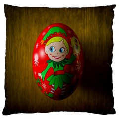 Christmas Wreath Ball Decoration Standard Flano Cushion Case (one Side) by Wegoenart