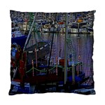 Christmas Boats In Harbor Standard Cushion Case (Two Sides) Front