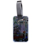 Christmas Boats In Harbor Luggage Tags (Two Sides) Back