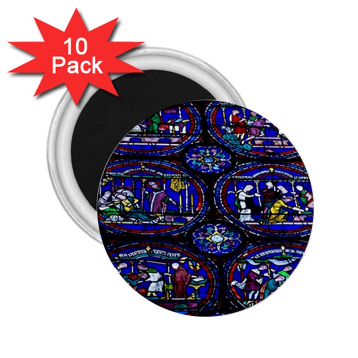 Church Window Canterbury 2.25  Magnets (10 pack) 