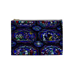 Church Window Canterbury Cosmetic Bag (medium) by Wegoenart