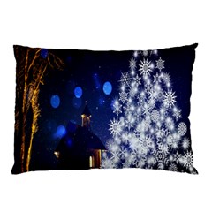 Christmas Card Christmas Atmosphere Pillow Case by Wegoenart