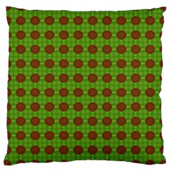 Christmas Paper Wrapping Patterns Large Cushion Case (two Sides) by Wegoenart