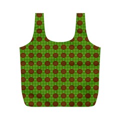 Christmas Paper Wrapping Patterns Full Print Recycle Bag (m) by Wegoenart