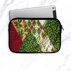 Christmas Quilt Background Apple Ipad Mini Zipper Cases by Wegoenart